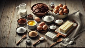 Ingredients for Brownie Cheesecake