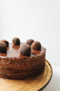 Close-up of fudgy Ghirardelli brownies with rich chocolate texture